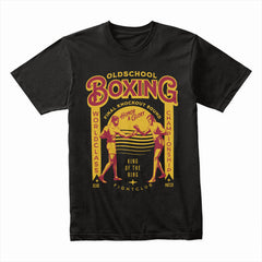 "Old School Boxing" Vintage Fight Club T-Shirt – Classic Champion Spirit