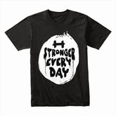 Stronger Every Day – Motivational Gym T-Shirt | Fitness & Strength Tee