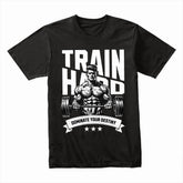 Train Hard Gym T-Shirt – Dominate Your Destiny | Fitness Motivation Tee
