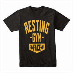 Resting Gym Face T-Shirt – Funny & Motivational Fitness Tee