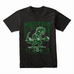 "T-Rex Gym Workout T-Shirt – Dinosaur Fitness Motivational Tee"