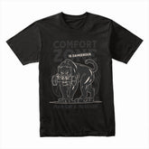 "Comfort Zone Is Dangerous" Panther Gym T-Shirt – Man on a Mission