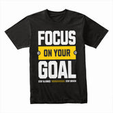 "Focus on Your Goal" Motivational Gym T-Shirt – Stay Aligned, Stay Driven