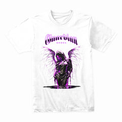 Shadowlight Guardian: Neon Angel Streetwear Tee