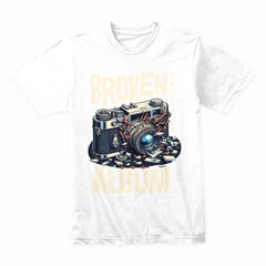 Broken Album Retro Camera Tee