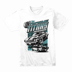 Torque Titans: Retro Muscle Car Autoworks Tee