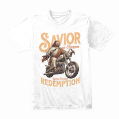 Savior on Chopper T-Shirt – Rolling Through Redemption