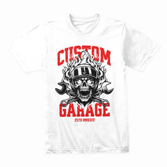Infernal Mechanic: Custom Garage Skull Tee