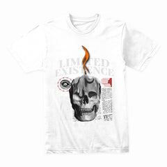 Limited Existence" Melding Skull & Candle Graphic Tee
