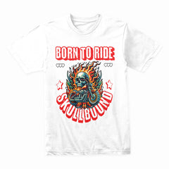 Born to Ride Skullbound T-Shirt – Fire, Speed & Rebellion