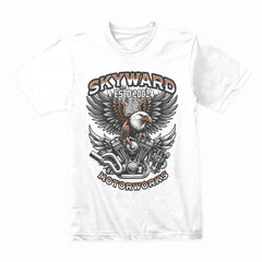 Skyward Motorworks" Est. 2002 Eagle & Engine Tee