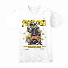 Peace Out Chameleon" Street Style Rebel Tee