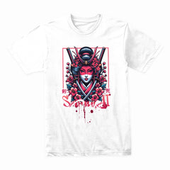 Crimson Sakura Samurai: Femme Warrior Tee