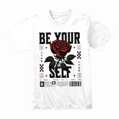Crimson Identity: Be Your Self Rose Tee