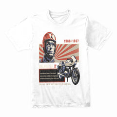 Vintage Grand Prix Café Racer 166 – Retro Motorcycle Racing T-Shirt