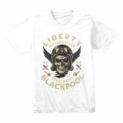 Liberty Motorcycles – Blackpool Specialist Biker T-Shirt