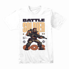 Retro Battle Soldier T-Shirt – Pixel Warfare Edition