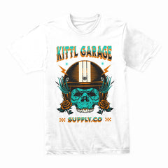 Kittl Garage – Vintage Biker Skull Mechanic T-Shirt