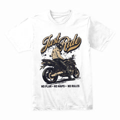 Just Ride – Minimalist Biker Spirit T-Shirt