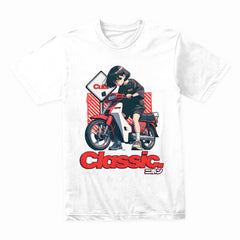 Classic Nihon – Retro Anime Scooter Rider Japanese Streetwear T-Shirt