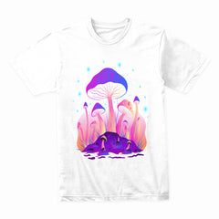 Glowing Purple Mushroom Forest Shirt