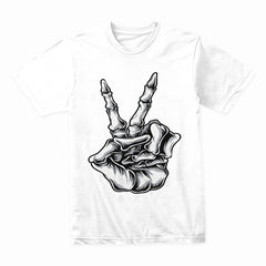 Skeleton Peace Hand Shirt