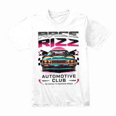 Race Rizz T-Shirt – Retro Neon Automotive Club Edition