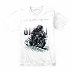 Unleash Your Spirit T-Shirt – Speed Racer Sportbike Moto Tee