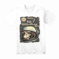 Space Chimp Explorer - To Boldly Go Tee
