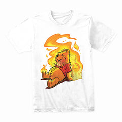 Burning Innocence: Twisted Bear Flame Tee