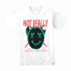 Not Really Smiling – Glitch Mood Tee