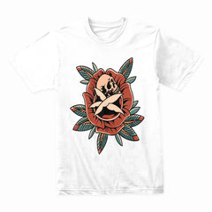 Bloom of Mortality - Skull & Rose Fusion Tee