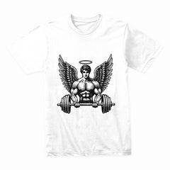 "Spirit Angel Workout" Gym T-Shirt – Trust, Energy & Strength