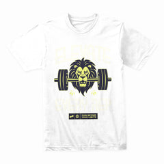 "Elevate Every Rep" Lion Gym T-Shirt – Push Beyond Your Limits