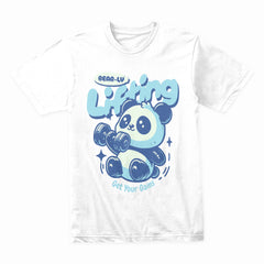 "Bear-ly Lifting" Cute Panda Gym T-Shirt – Get Your Gains!