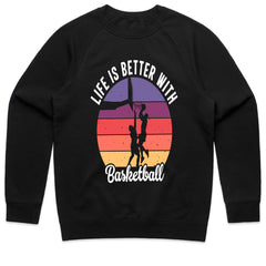 Sunset Hoops: Life is Better with Basketball Tee