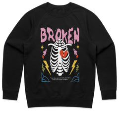 Fractured Heart: Broken Trust Skeleton Tee