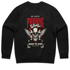 Parade Wheel – Born to Ride Biker Tee | No Limits Edition