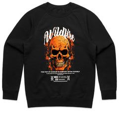 Wildfire Skull: Courage & Resilience Graphic Tee