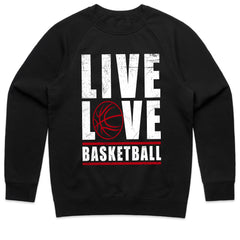 Hoops Heartbeat: Live Love Basketball Tee