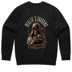 Wealth’s Shadows: Grim Fortune Tee