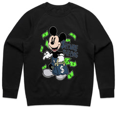 Secure The Bag: Money Hustle Cartoon Tee