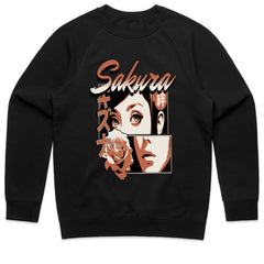 Blossom Noir: Sakura Retro Manga Tee