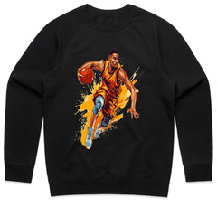 Full Court Blaze: Dynamic Hoops Tee
