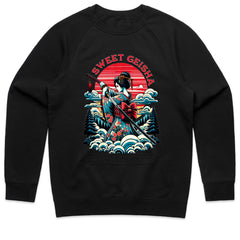 Crimson Serenity: “Sweet Geisha” Rising Sun Tee