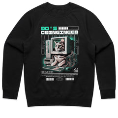 Retro Catngineer: 90’s Techno Kitty Tee