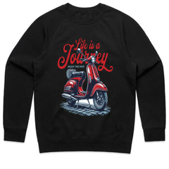 Life is a Journey – Enjoy the Ride Retro Scooter T-Shirt