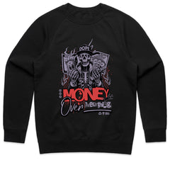 Money Over Everything Skull Shirt