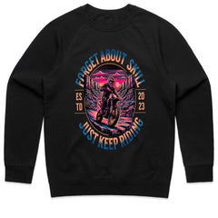 Forget About Skill – Just Keep Riding Adventure Motocross T-Shirt