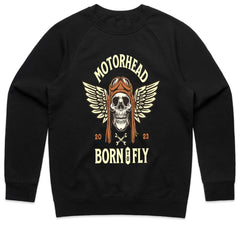 Motorhead – Born to Fly Vintage Aviator Skull T-Shirt